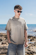 NICE Reverse Dyed Loose Tee "KHAKI"