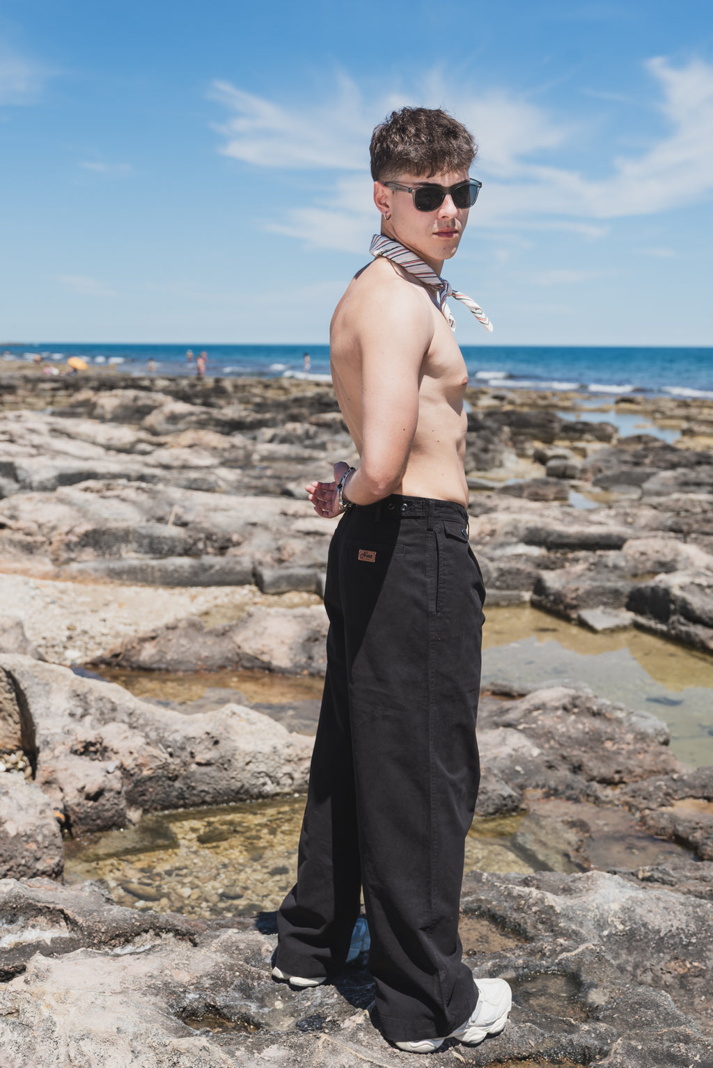 NICE Wide Leg Trousers "BLACK"