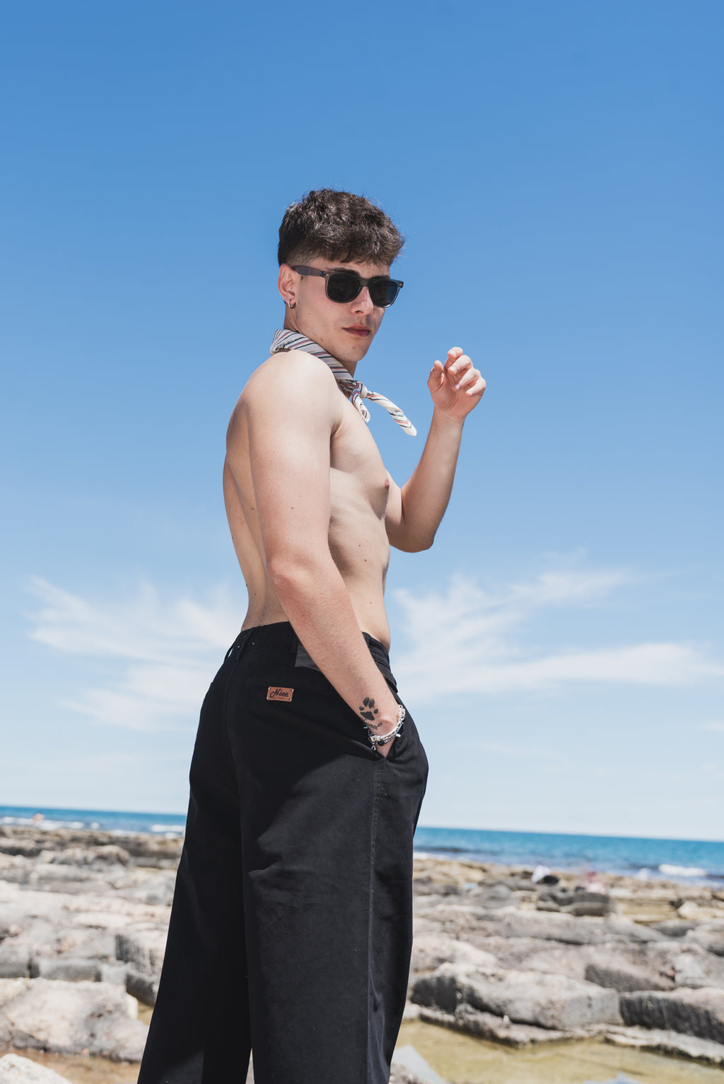 NICE Wide Leg Trousers "BLACK"