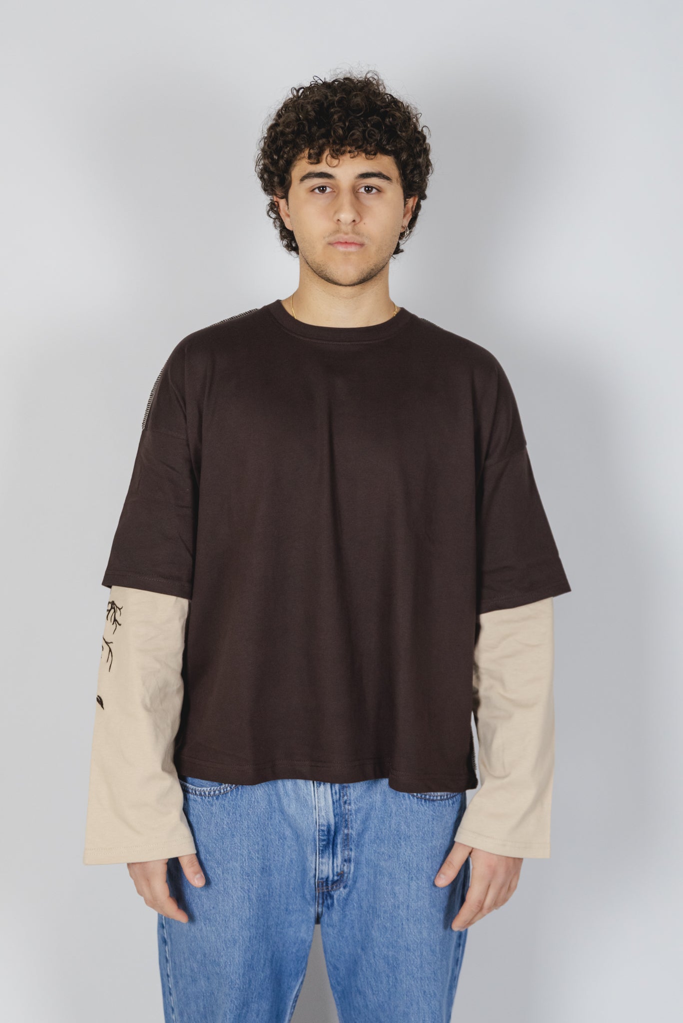 NICE T-SHIRT LONG SLEEVE double color "FANGO"