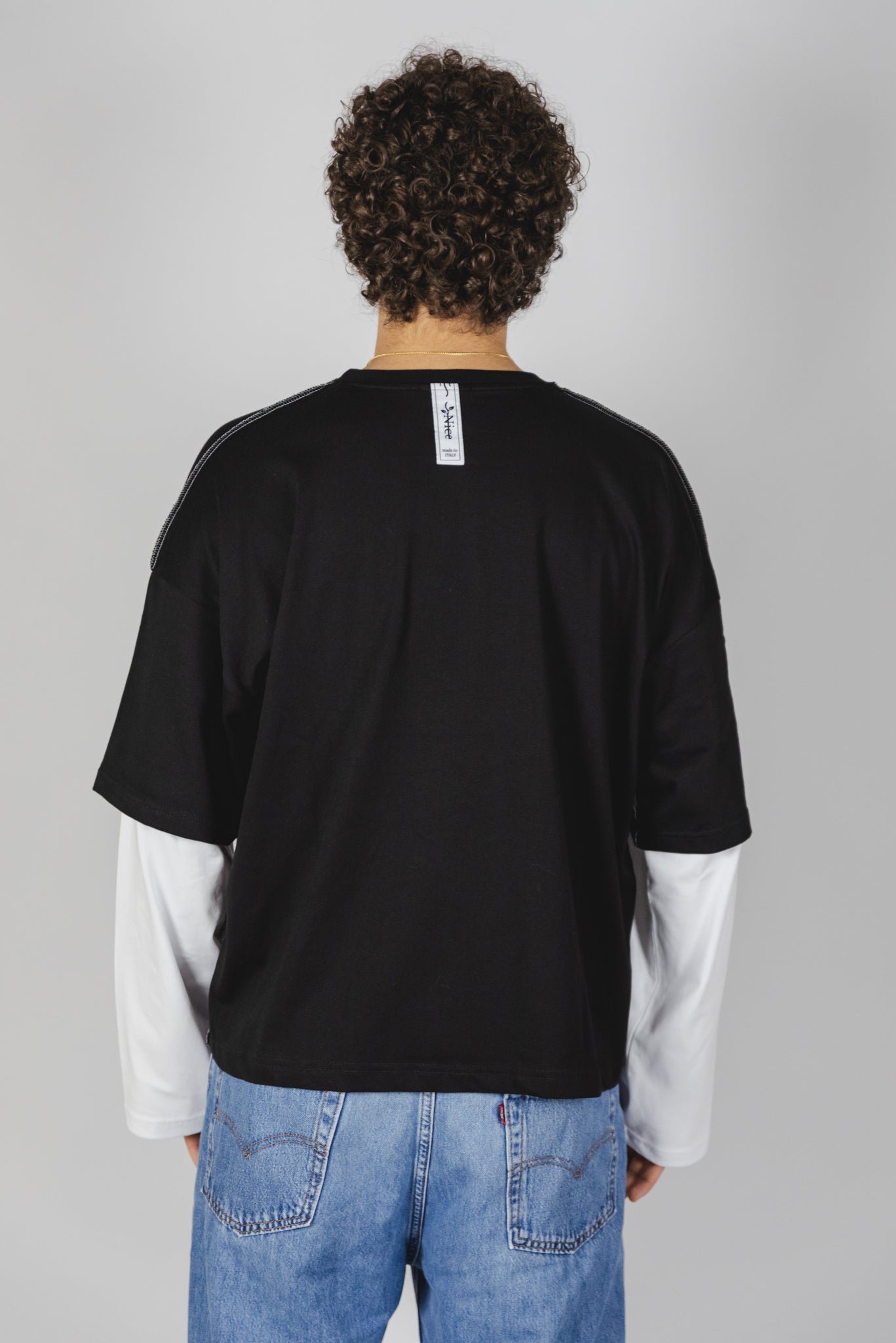 NICE T-SHIRT LONG SLEEVE double color "DARK"