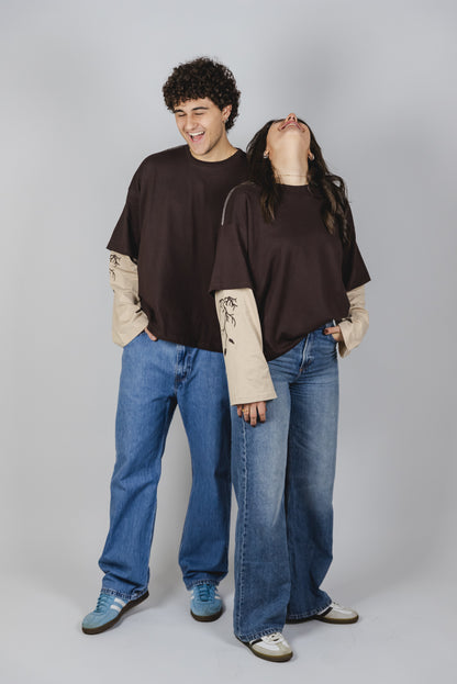 NICE T-SHIRT LONG SLEEVE double color "FANGO"