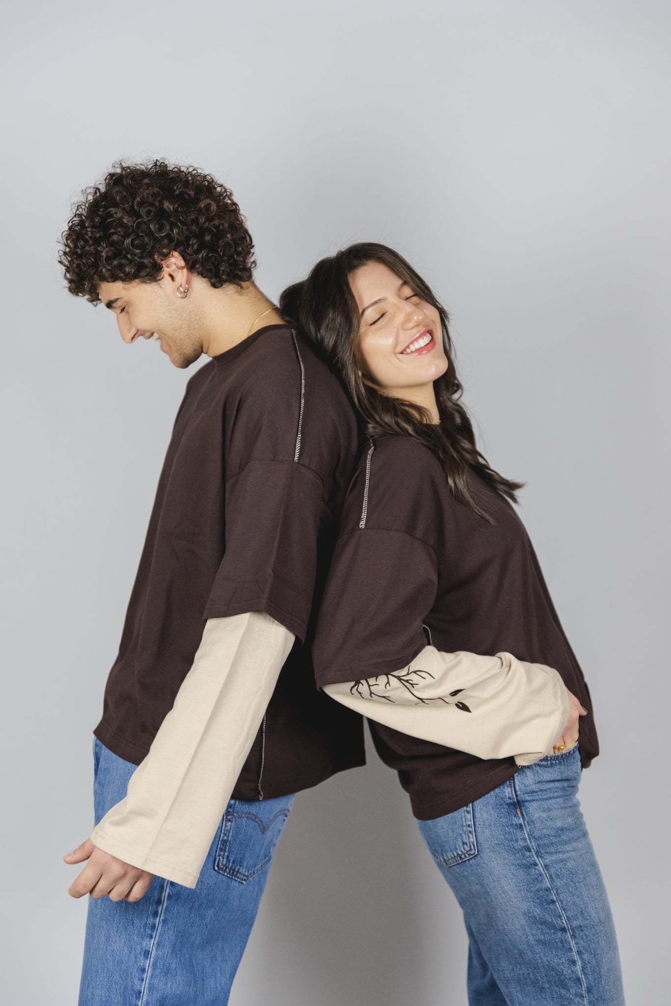 NICE T-SHIRT LONG SLEEVE double color "FANGO"