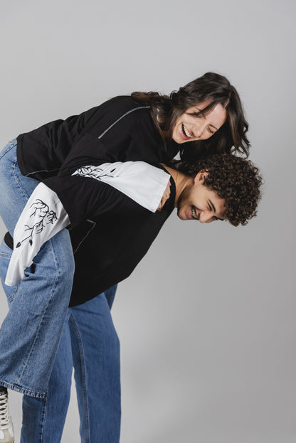 NICE T-SHIRT LONG SLEEVE double color "DARK"