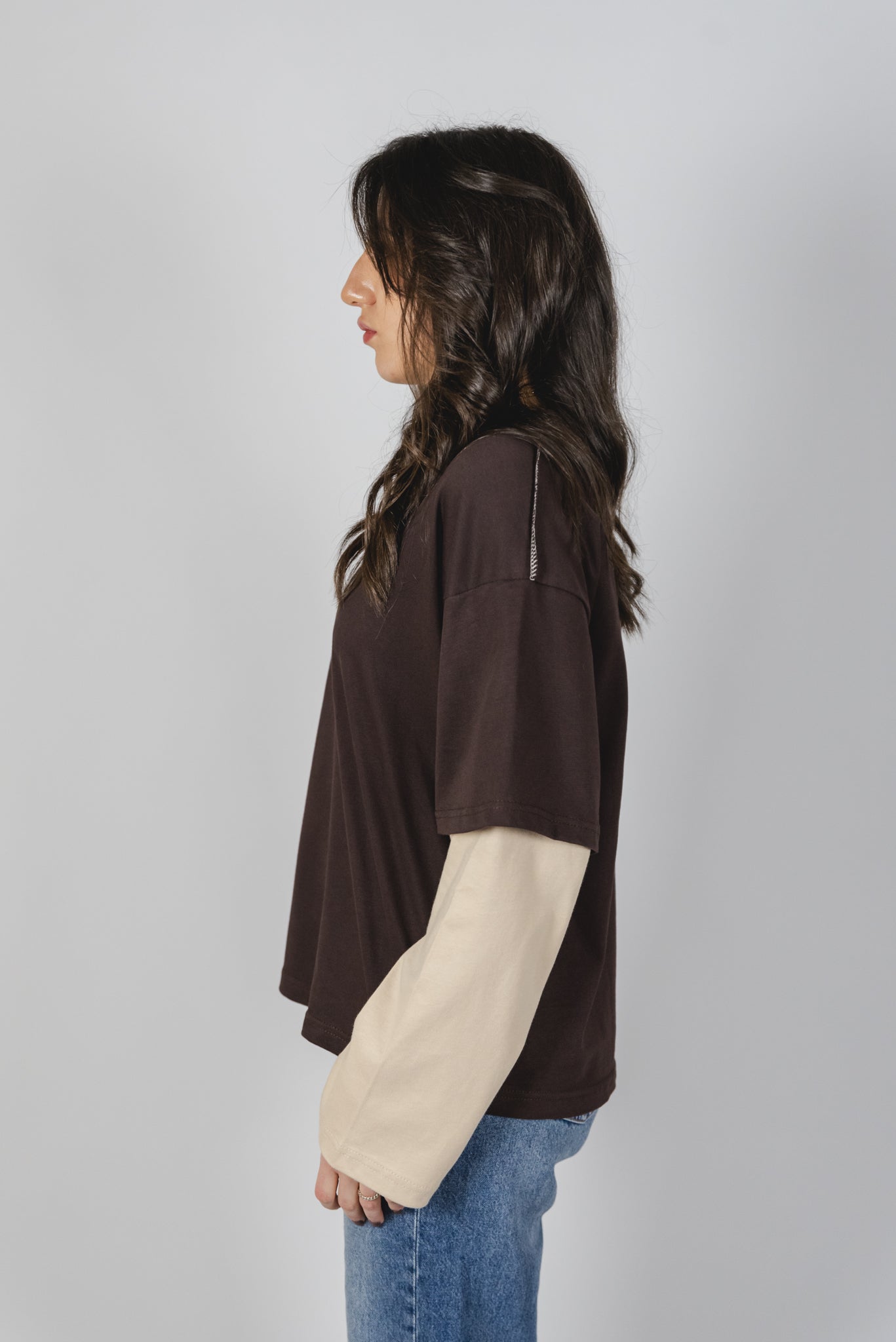 NICE T-SHIRT LONG SLEEVE double color "FANGO"